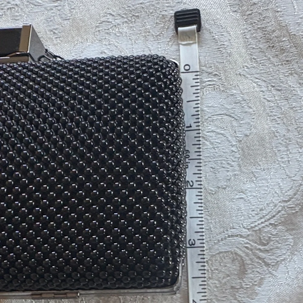 Black Beaded Clutch by Jessica McClintock